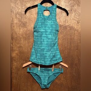 SALE✨ Athleta Maldives Tankini (32B/C) w/bottoms (XS) green/teal set